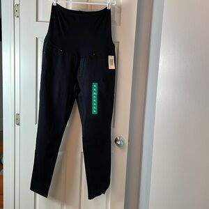 NWT Vintage America Black Denim Maternity Jeans Size XL